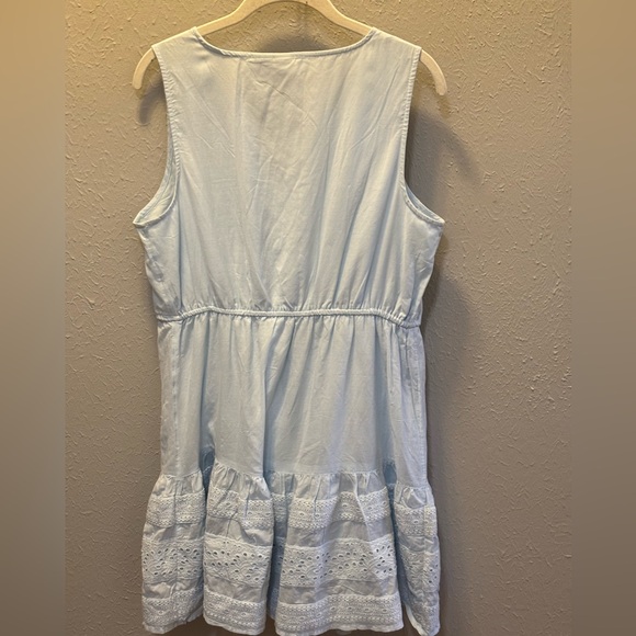 Joie Cottagecore Feminine Light Blue Dress Lace Sundress Women’s Sz Medium - Picture 5 of 8